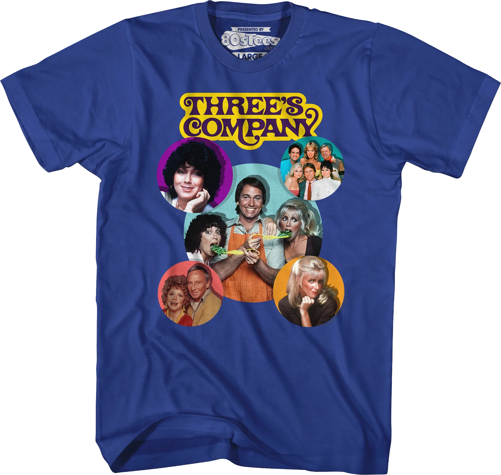 Cast Collage Three's Company T-Shirt - Image 5