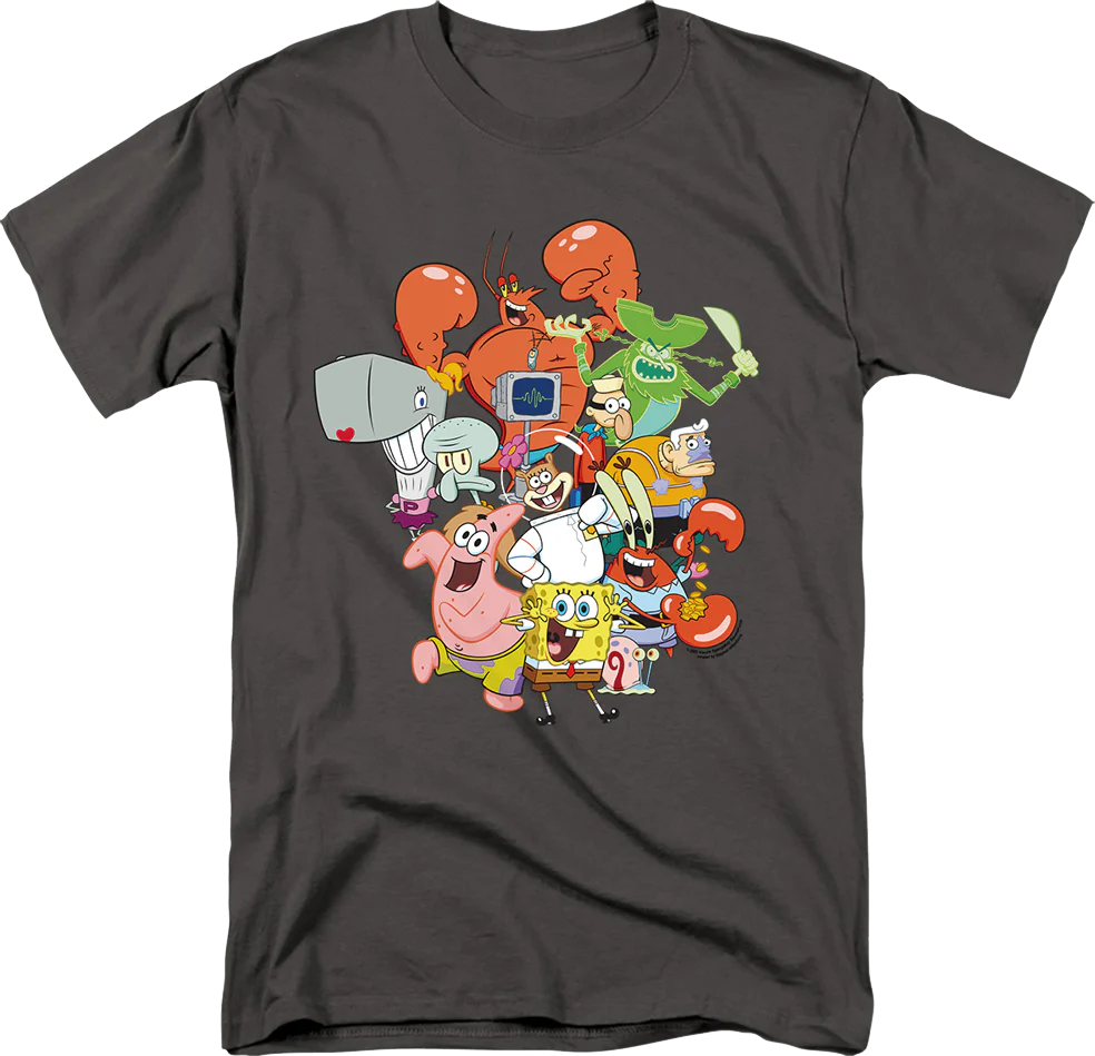 Cast Photo SpongeBob SquarePants T-Shirt