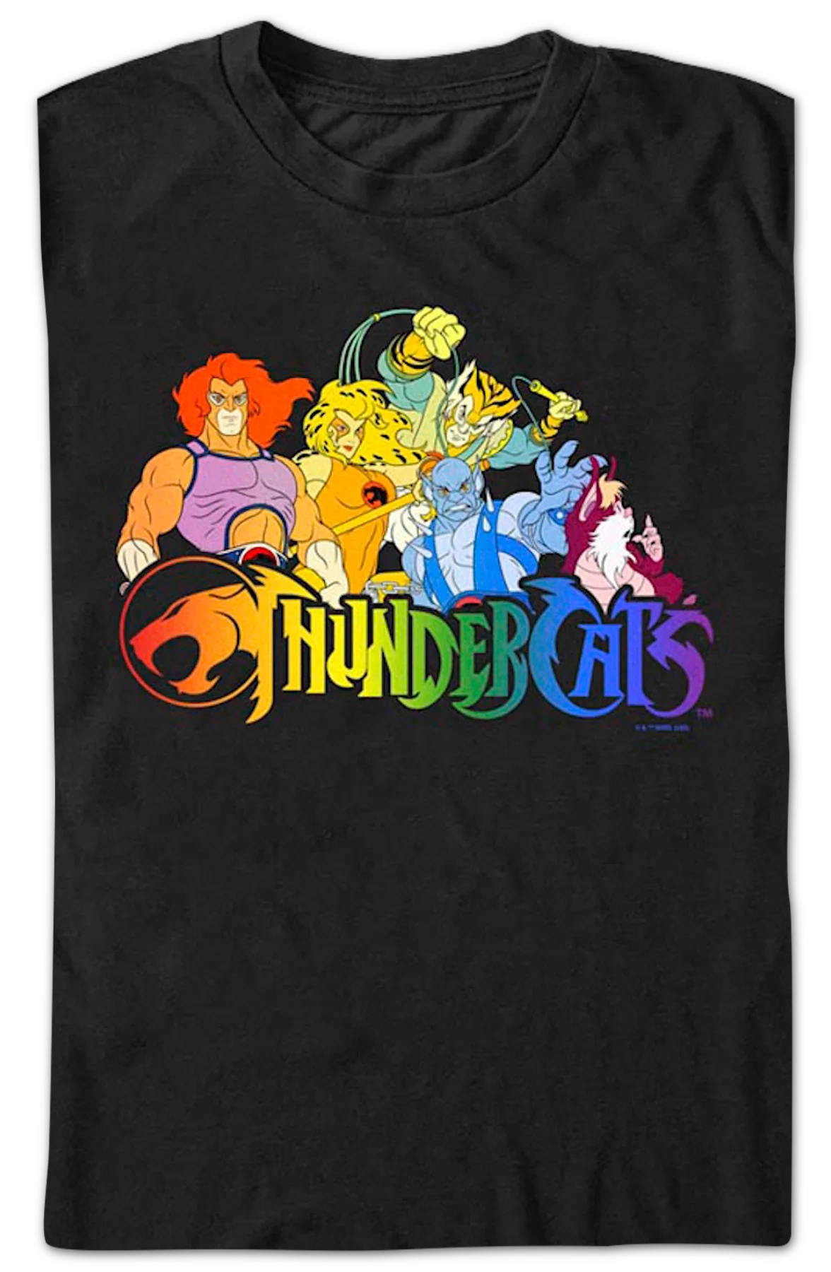 Cast & Rainbow Logo ThunderCats T-Shirt - Image 2