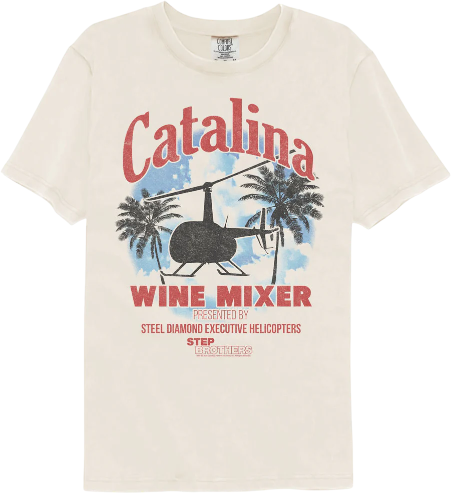 Catalina Wine Mixer Step Brothers Comfort Colors Brand T-Shirt
