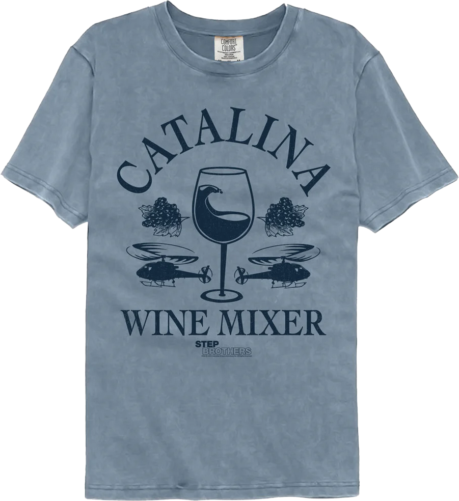 Catalina Wine Mixer Step Brothers Comfort Colors Brand T-Shirt