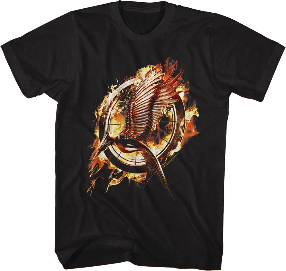 Catching Fire Poster Hunger Games T-Shirt