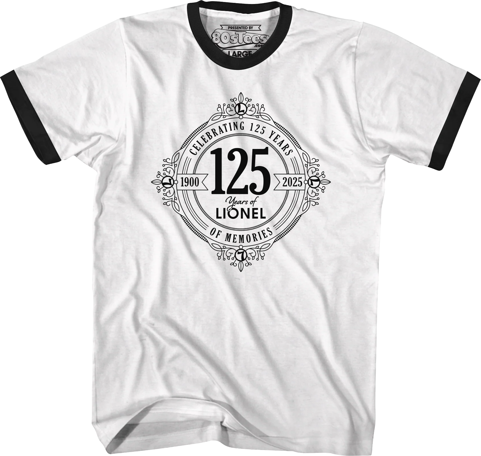 Celebrating 125 Years Of Memories Lionel Trains Ringer Shirt