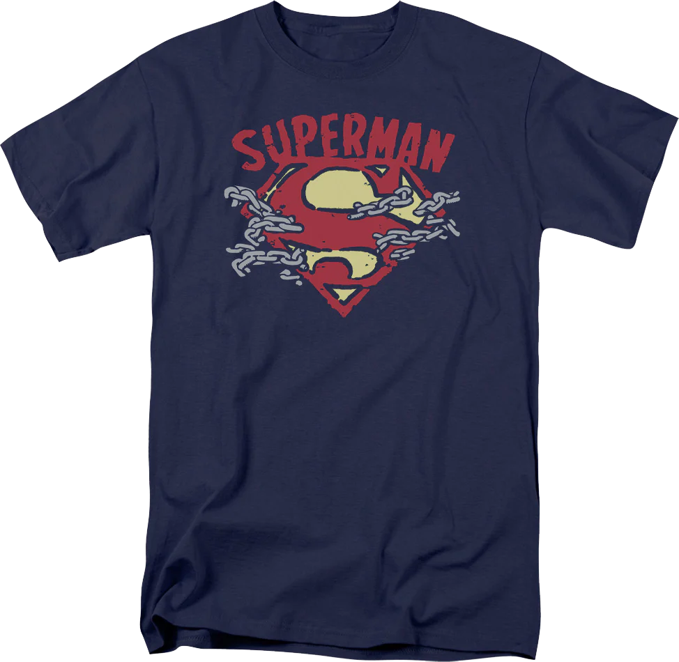 Chain Breaking Logo Superman DC Comics T-Shirt