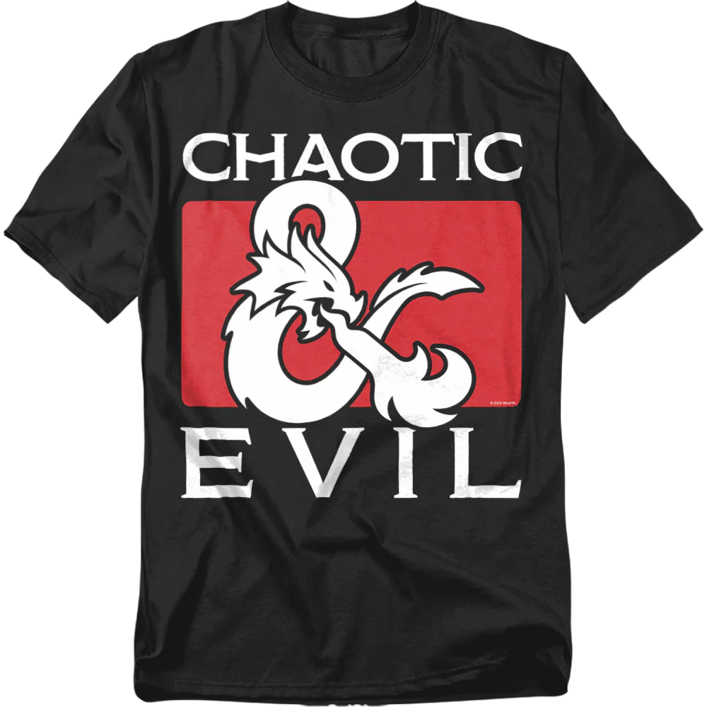 Chaotic Evil Dungeons & Dragons T-Shirt