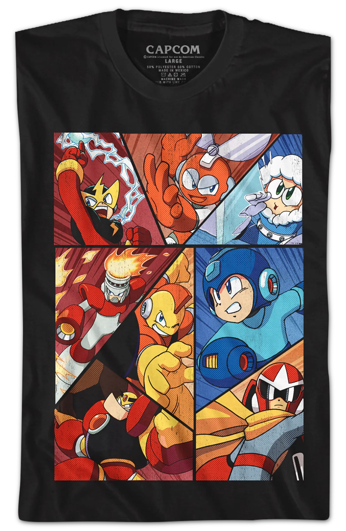 Character Collage Mega Man T-Shirt - Image 2