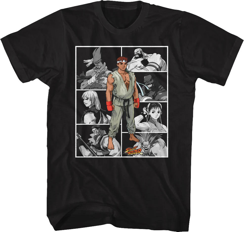 Character Collage Street Fighter T-Shirt