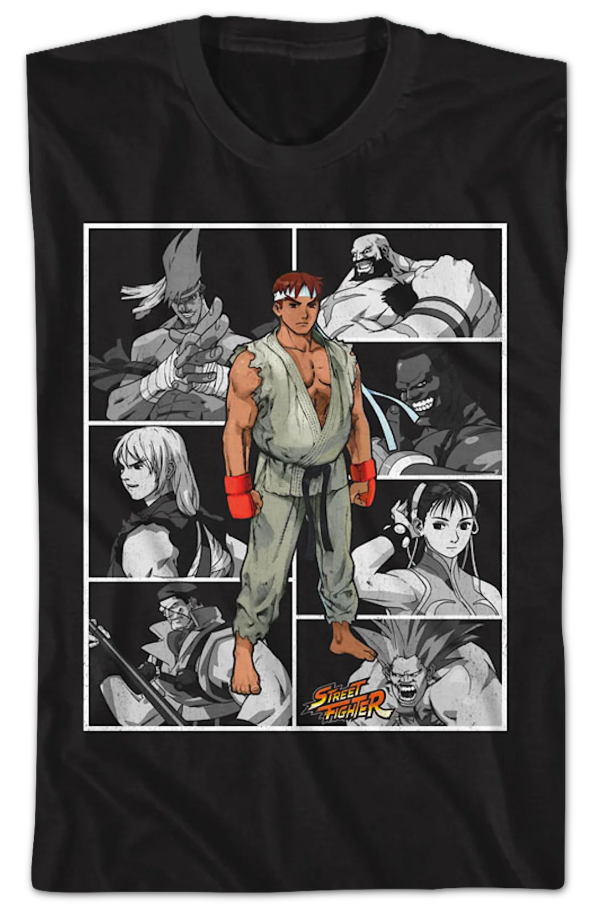 Character Collage Street Fighter T-Shirt - Image 2