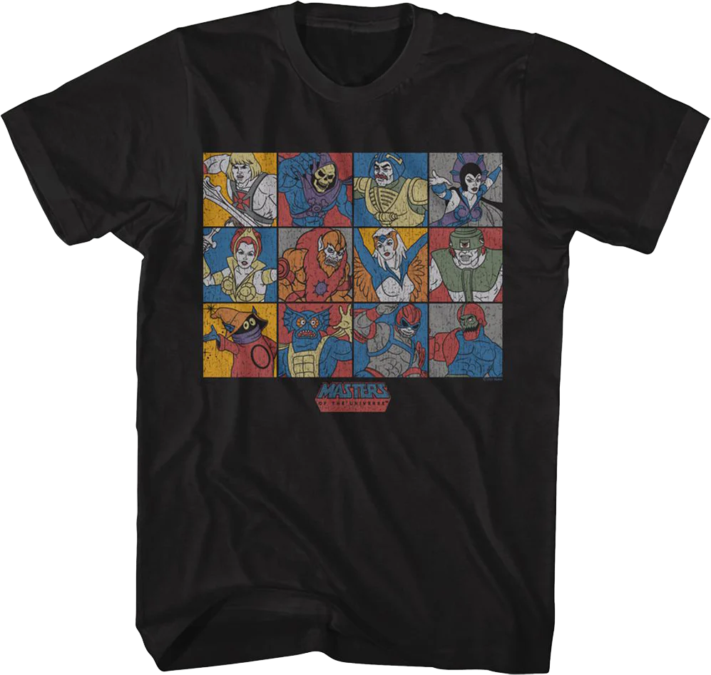 Character Panels Masters of the Universe T-Shirt