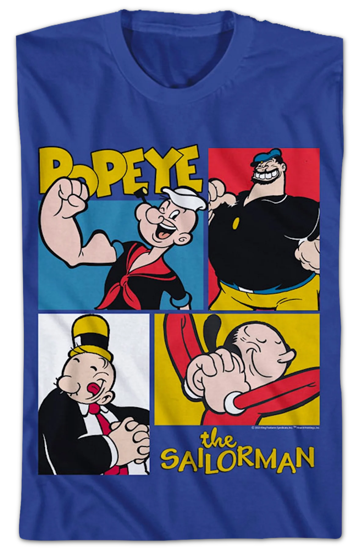 Character Squares Popeye T-Shirt - Image 2