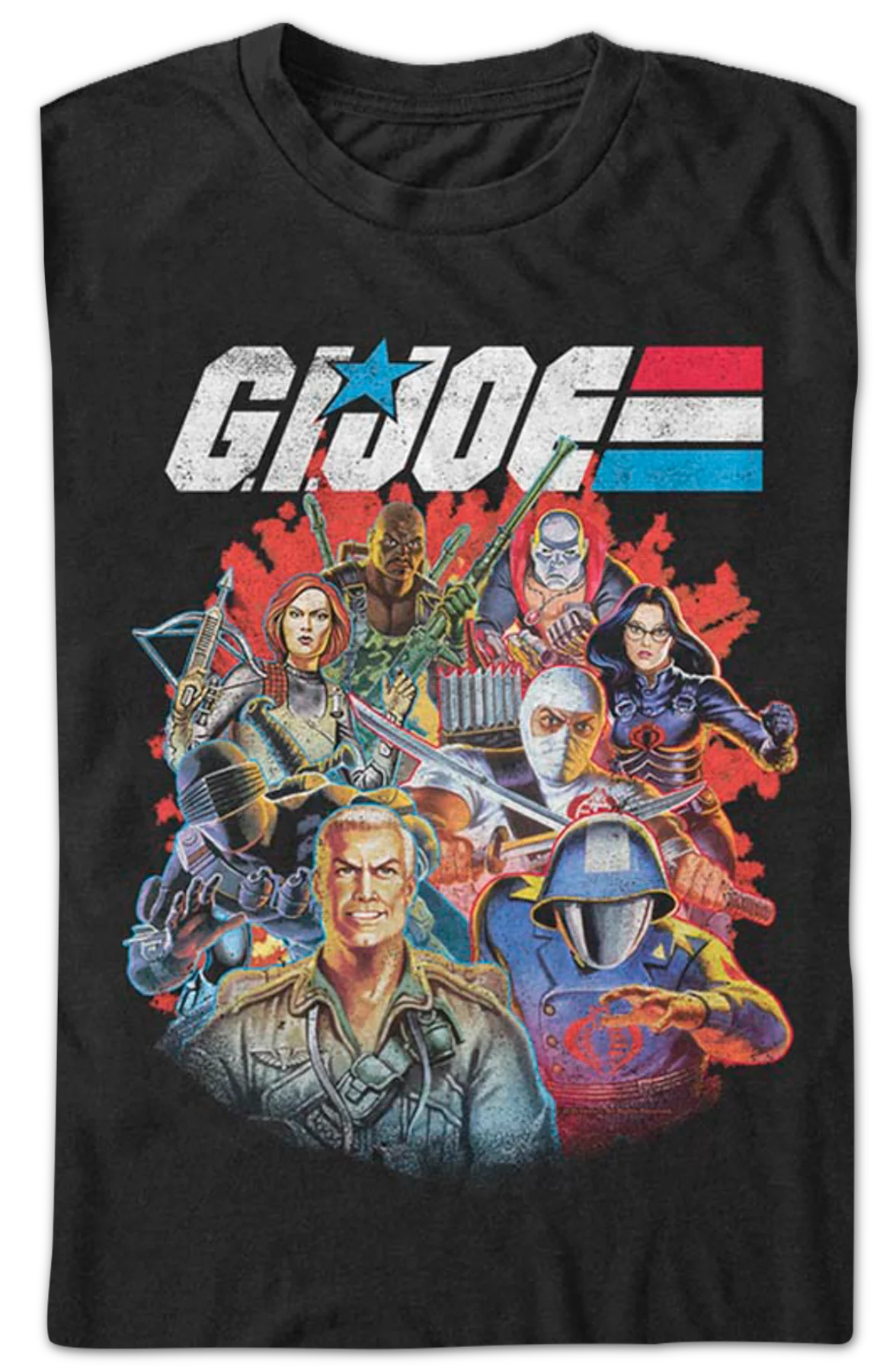Characters Collage GI Joe T-Shirt - Image 2