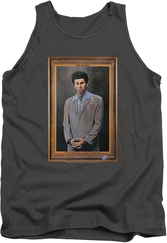 Charcoal Kramer Painting Seinfeld Tank Top