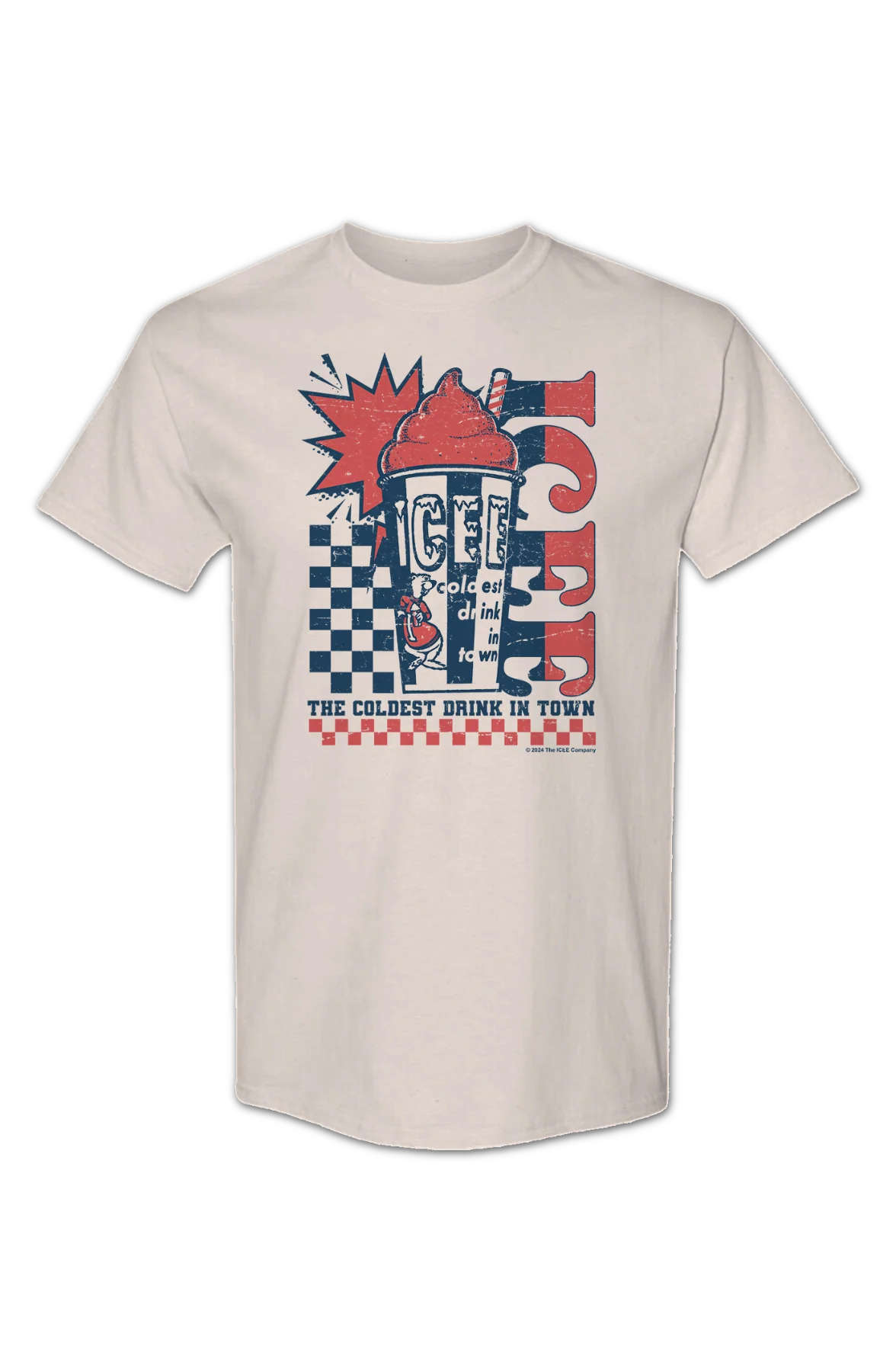 Checkerboard Coldest Drink In Town ICEE T-Shirt - Image 2