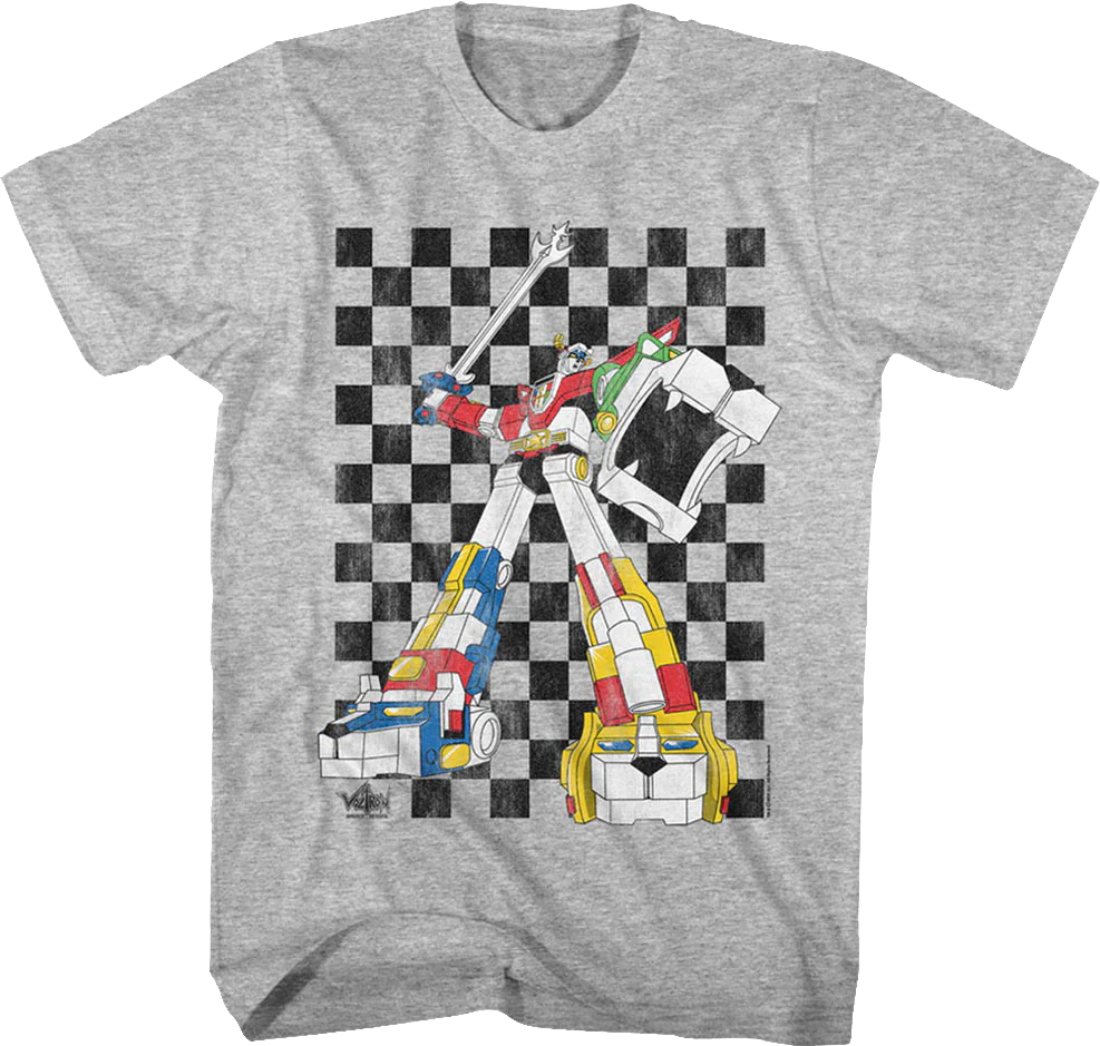 Checkerboard Defender Voltron T-Shirt