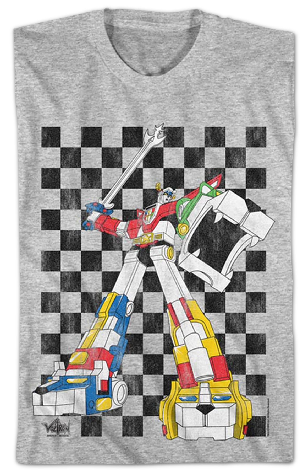 Checkerboard Defender Voltron T-Shirt - Image 2