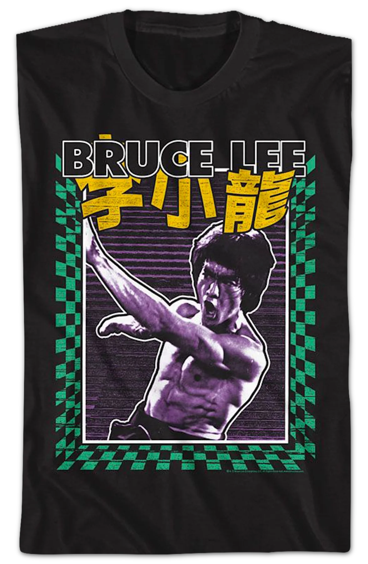 Checkerboard Strike Bruce Lee T-Shirt - Image 2