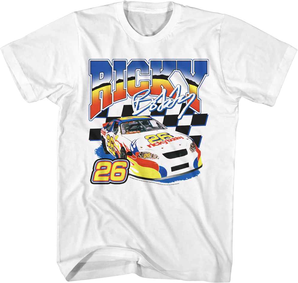 Checkered Flag Talladega Nights The Ballad Of Ricky Bobby T-Shirt