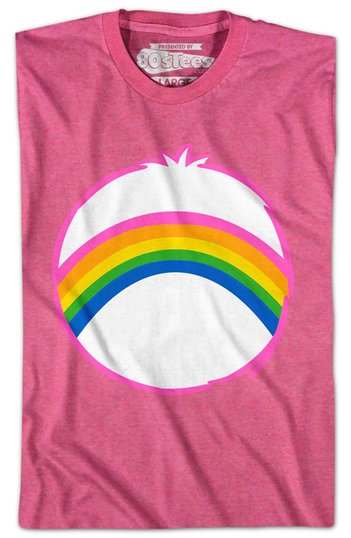 Cheer Bear Belly Badge Care Bears T-Shirt - Image 2