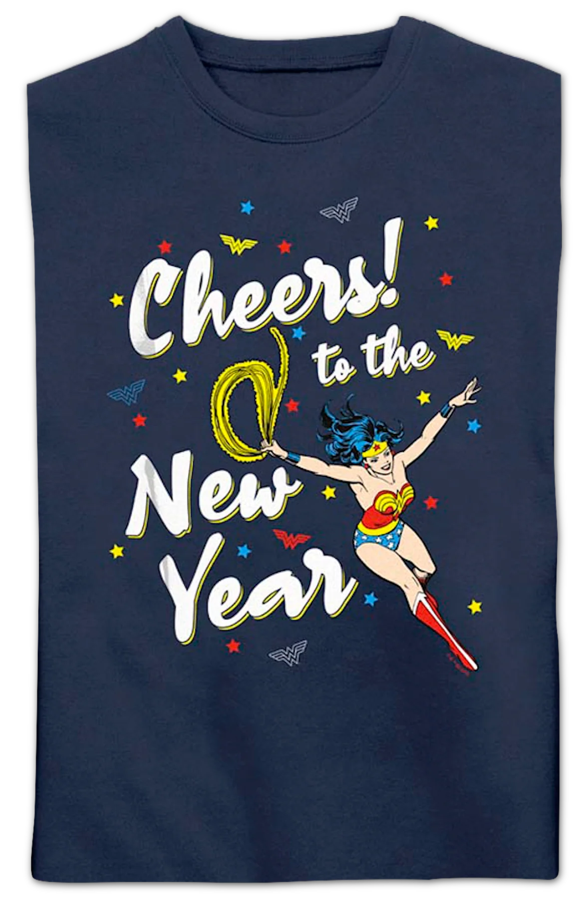 Cheers to the New Year Wonder Woman DC Comics Sweatshirt - Image 2