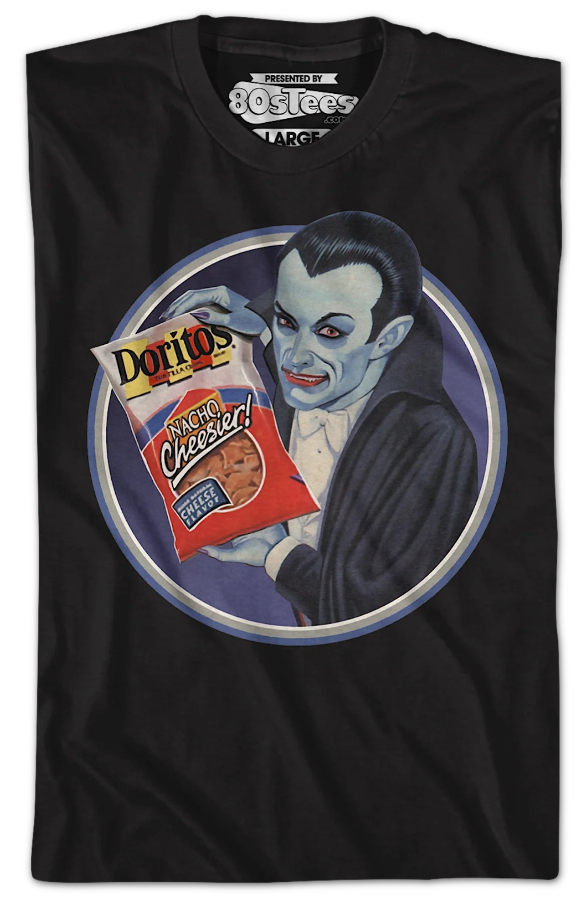 Cheesy Dracula Doritos T-Shirt - Image 2