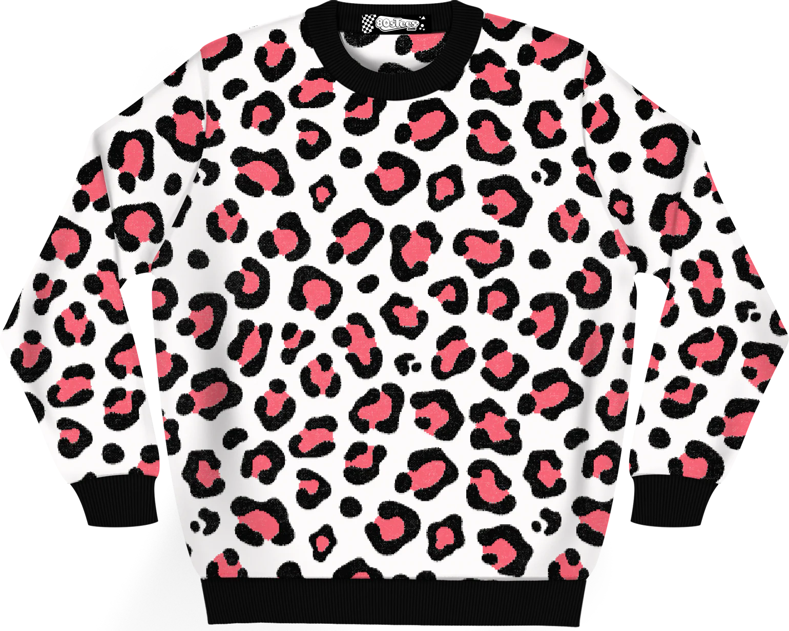 Cheetah Pattern Knitted Sweater