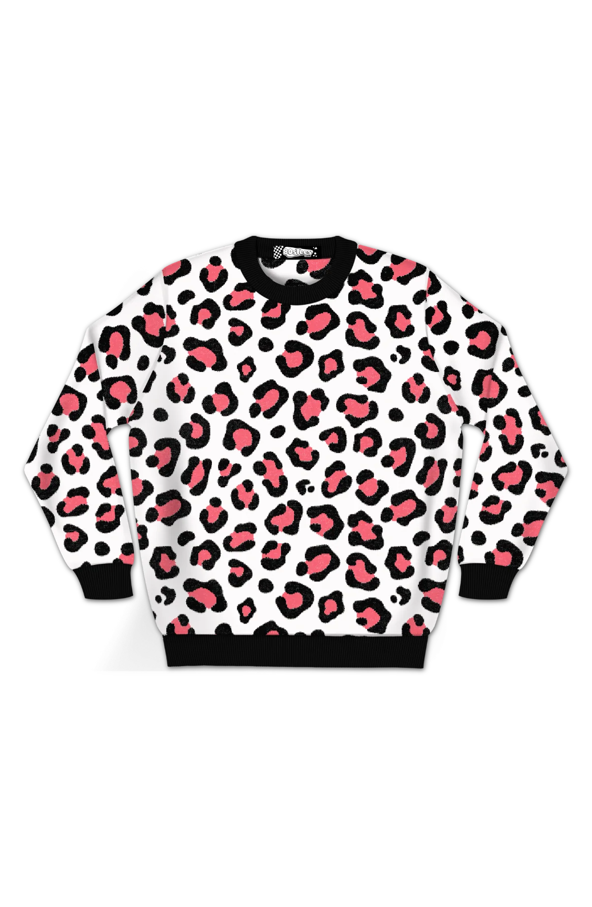 Cheetah Pattern Knitted Sweater - Image 2