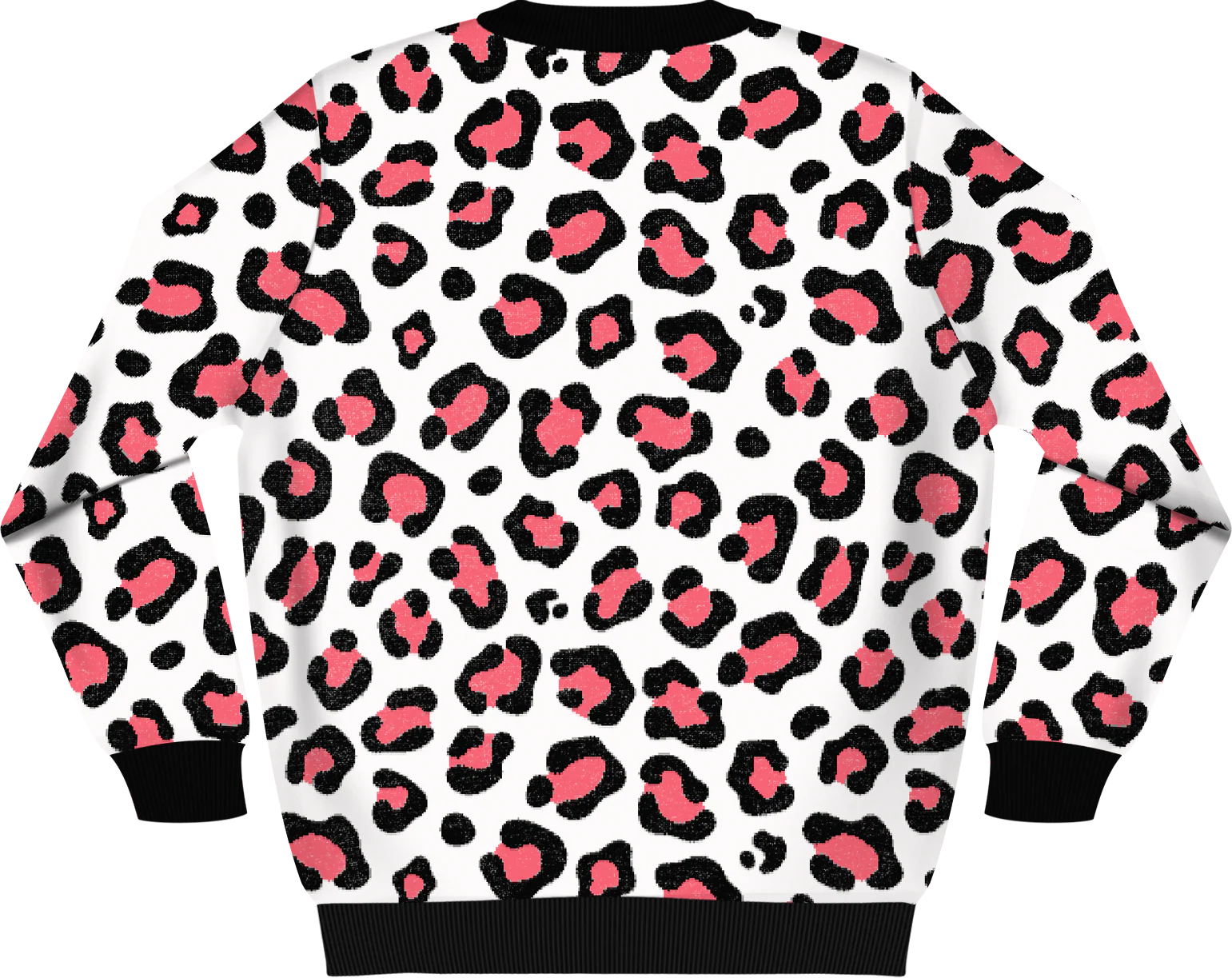 Cheetah Pattern Knitted Sweater - Image 3