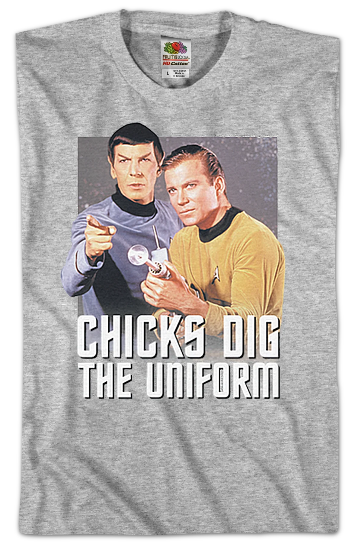 Chicks Dig The Uniform Star Trek T-Shirt - Image 2
