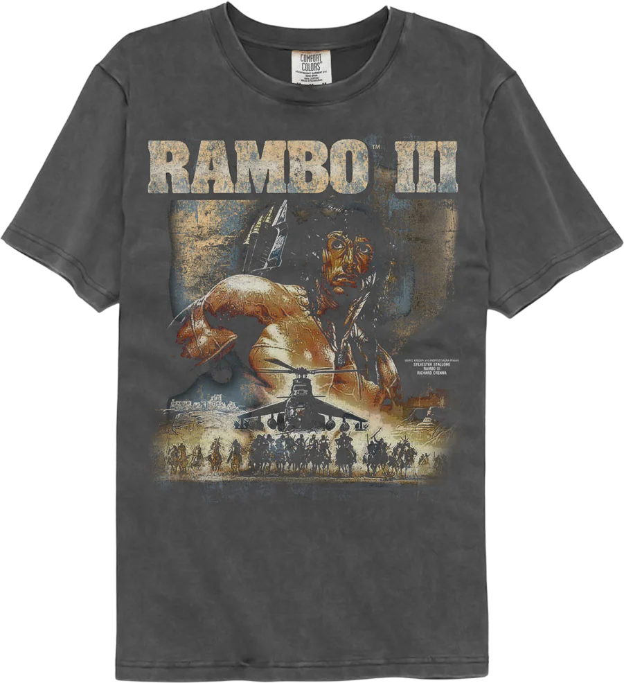 Chopper Poster Rambo 3 Comfort Colors Brand T-Shirt