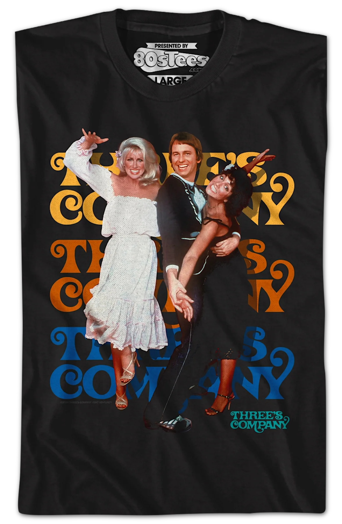 Chrissy Snow, Jack Tripper And Janet Wood Three's Company T-Shirt - Image 2