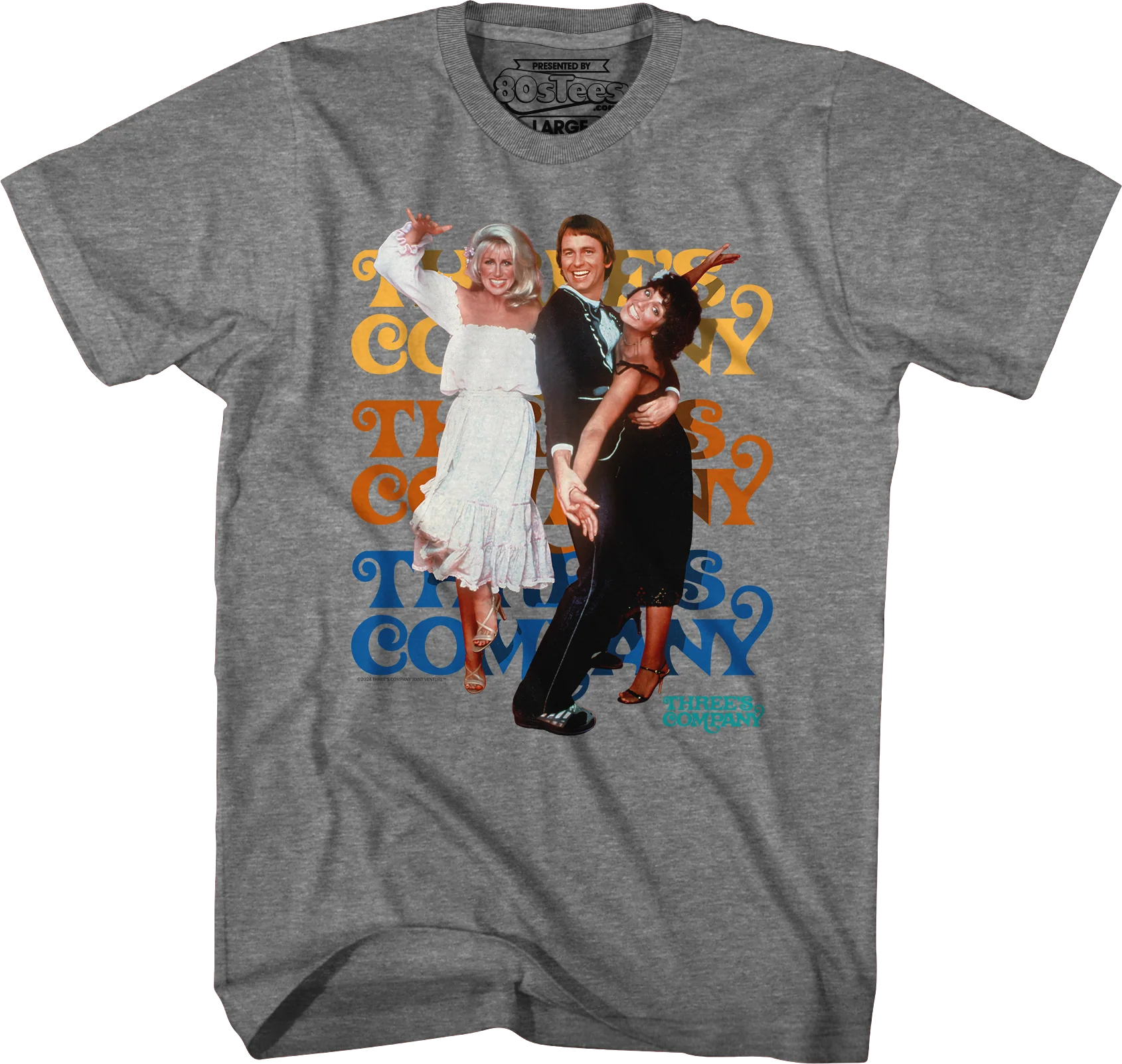 Chrissy Snow, Jack Tripper And Janet Wood Three's Company T-Shirt - Image 3