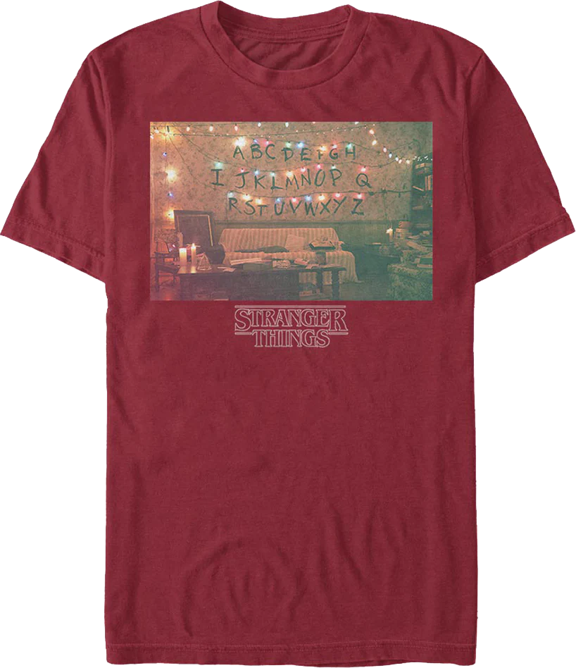 Christmas Lights Stranger Things T-Shirt