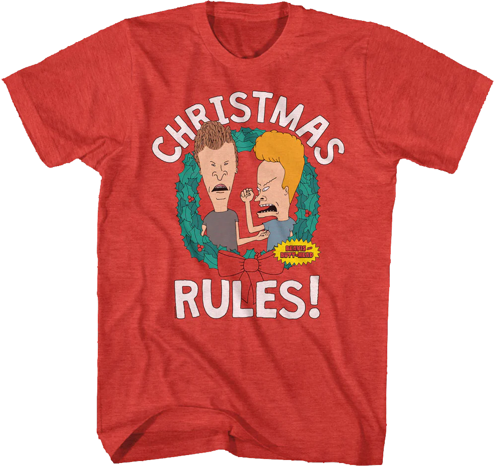 Christmas Rules Beavis And Butt-Head T-Shirt