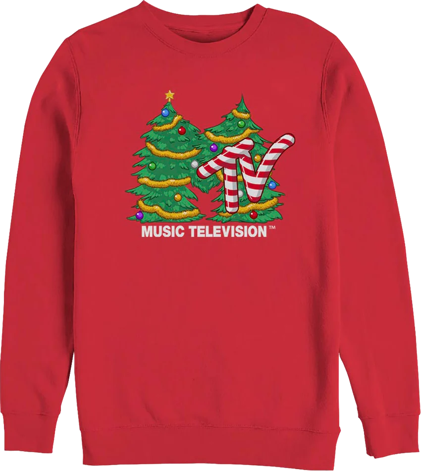 Christmas Tree Logo MTV Sweatshirt
