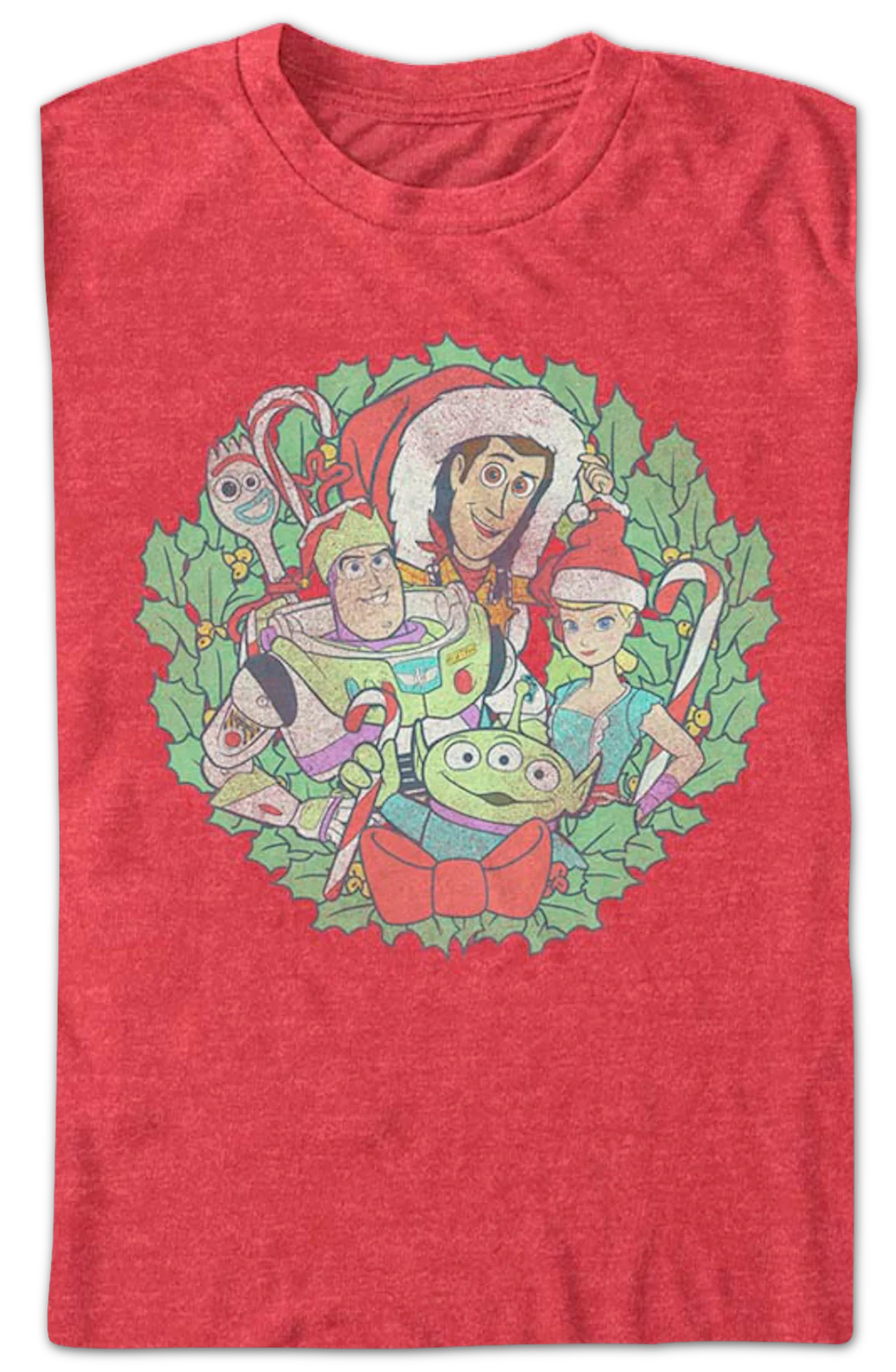 Christmas Wreath Toy Story T-Shirt - Image 2