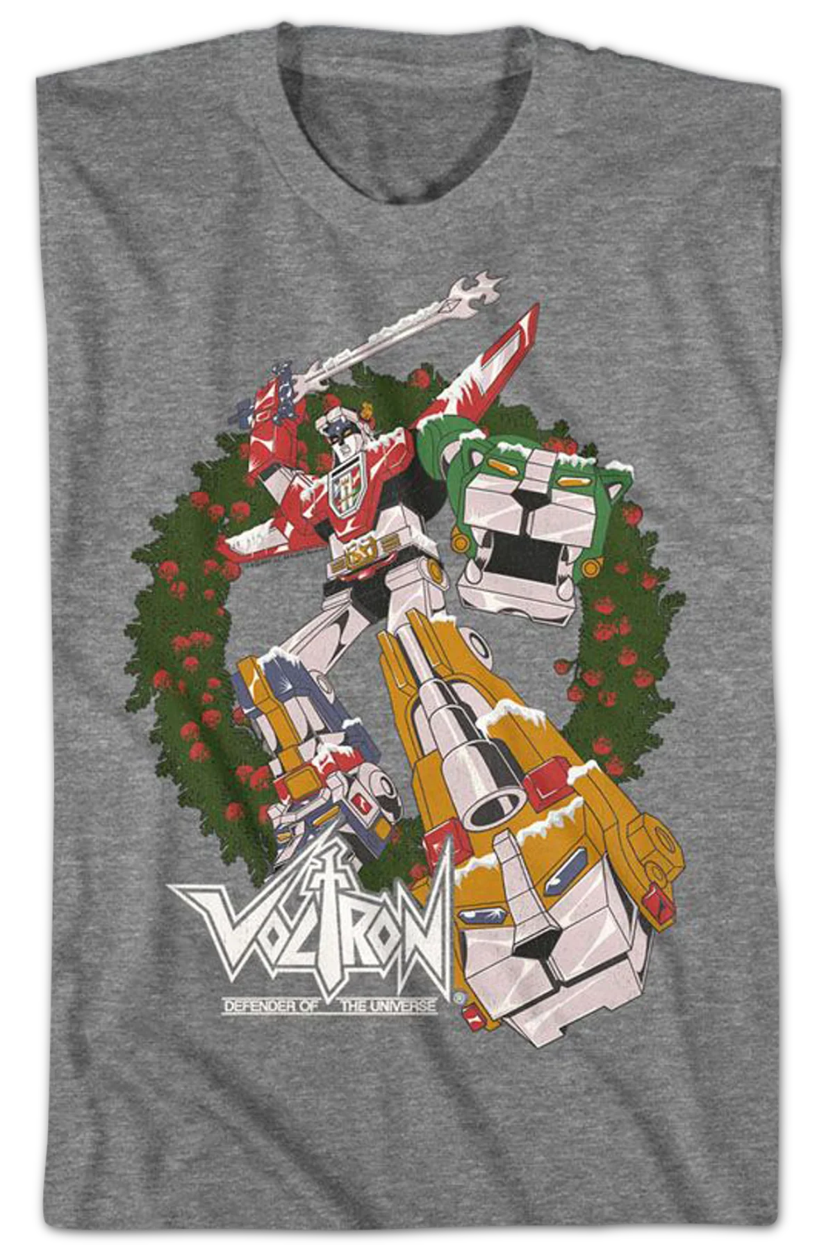 Christmas Wreath Voltron T-Shirt - Image 2