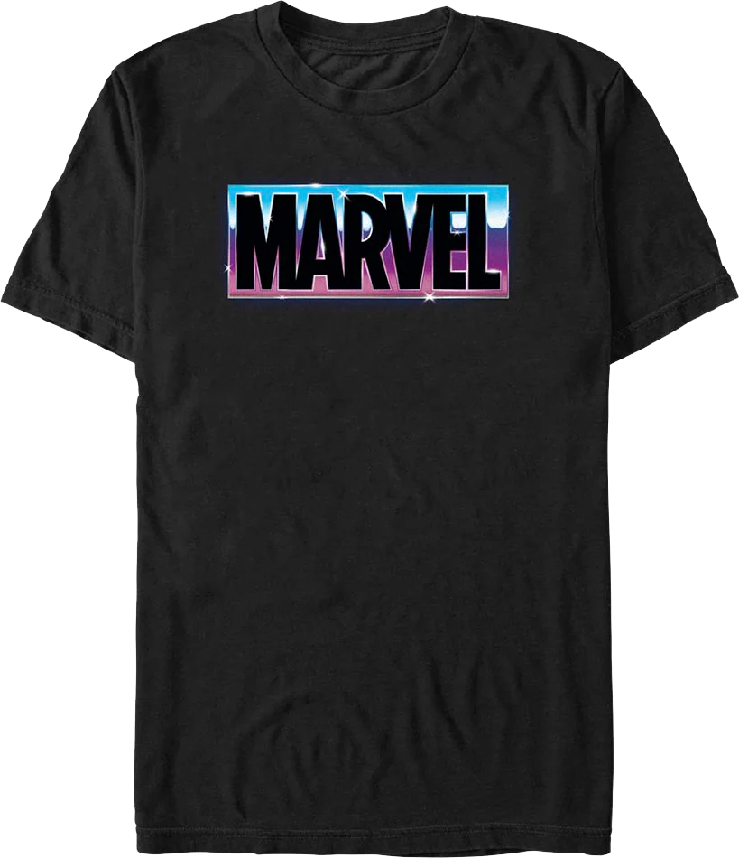 Chrome Logo Marvel Comics T-Shirt