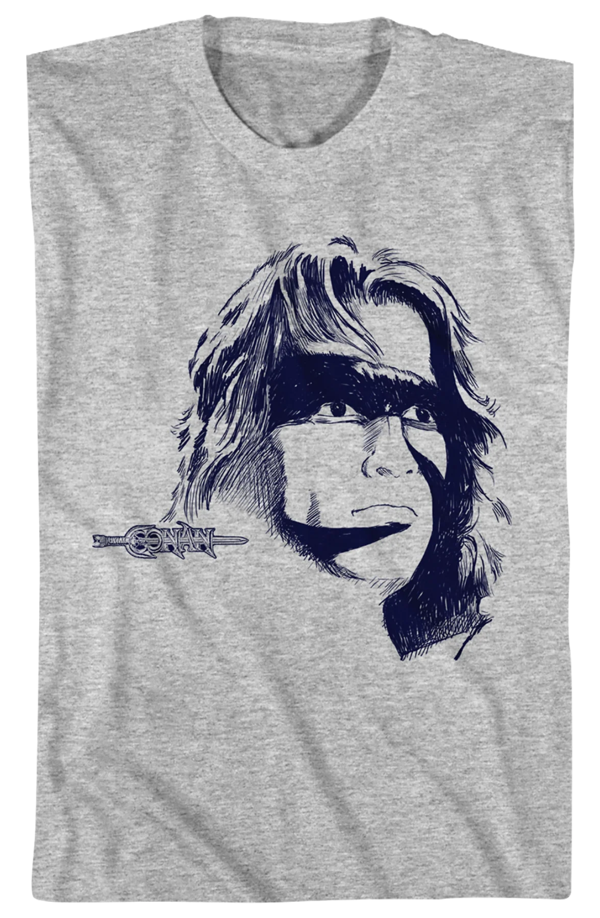 Cimmerian Sketch Conan The Barbarian T-Shirt - Image 2