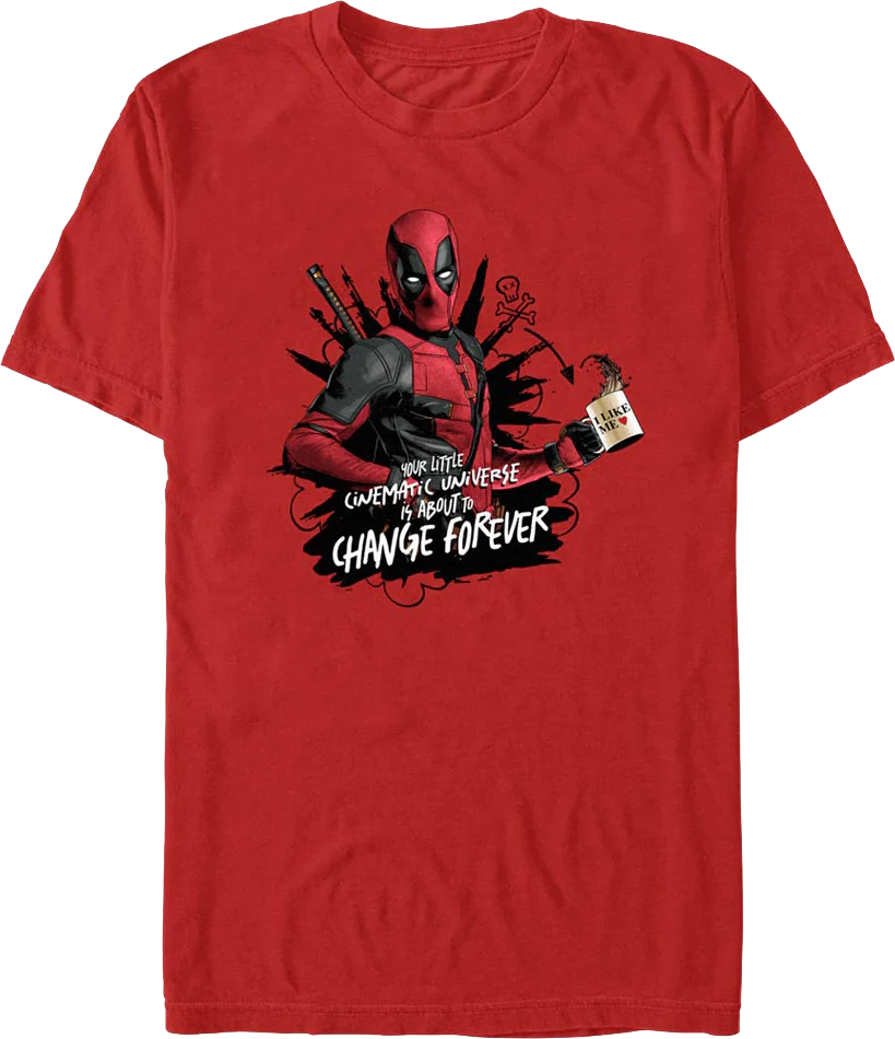 Cinematic Universe Deadpool & Wolverine Marvel Comics T-Shirt