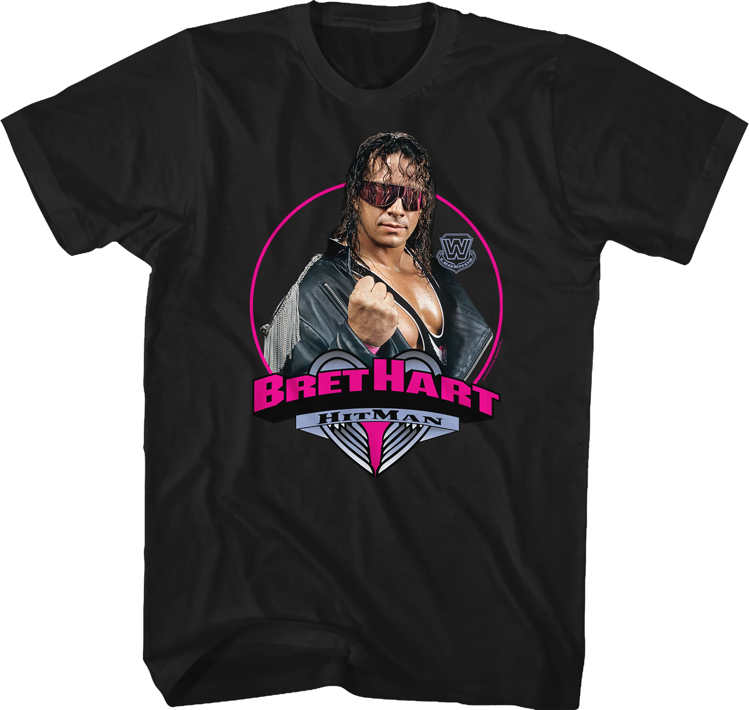 Circle Photo Bret Hitman Hart T-Shirt