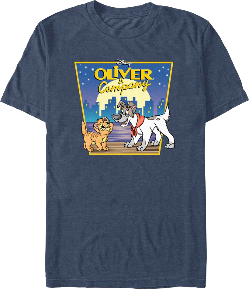 City Skyline Oliver and Company Disney T-Shirt