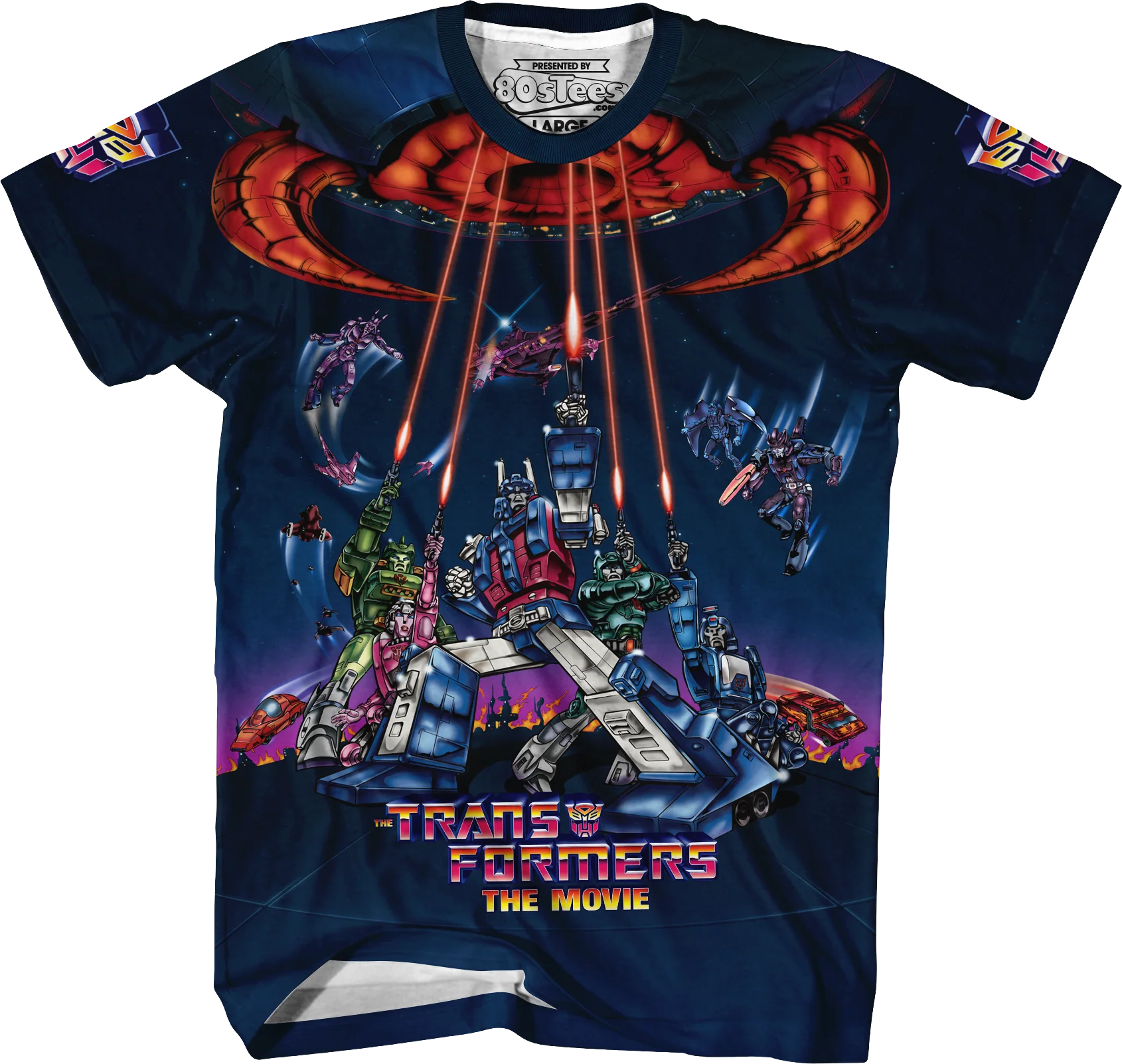 Classic 1986 Movie Poster Transformers T-Shirt