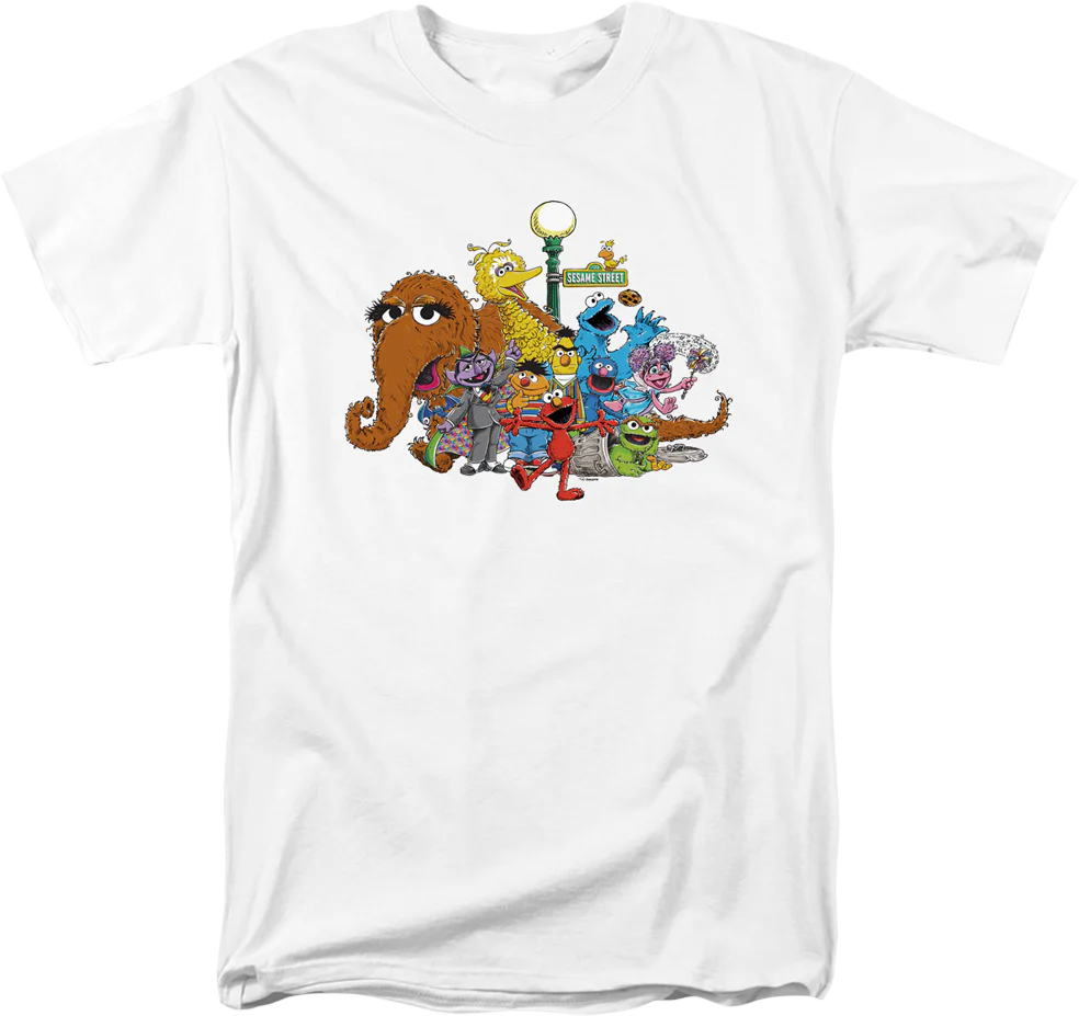 Classic Characters Group Photo Sesame Street T-Shirt