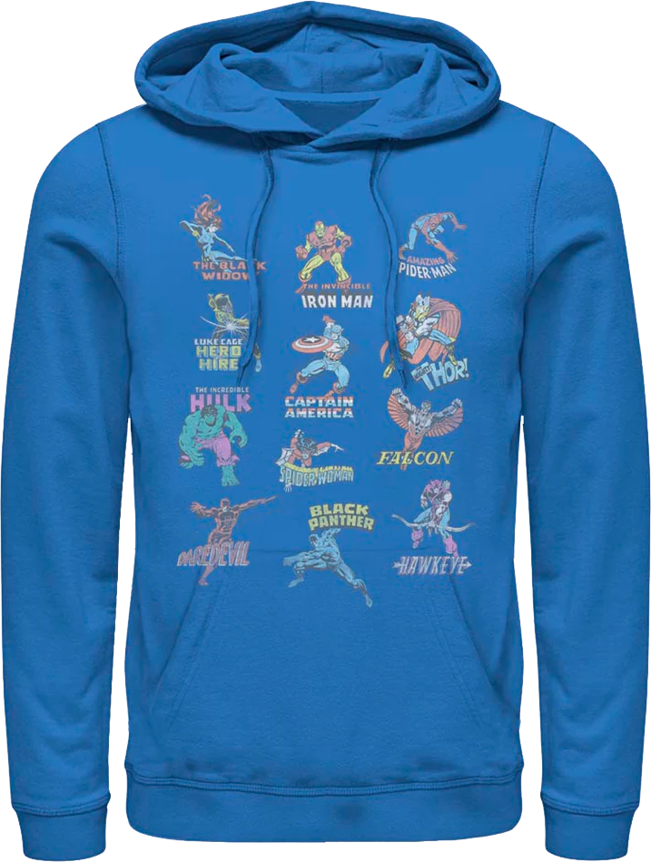 Classic Characters Marvel Comics Hoodie