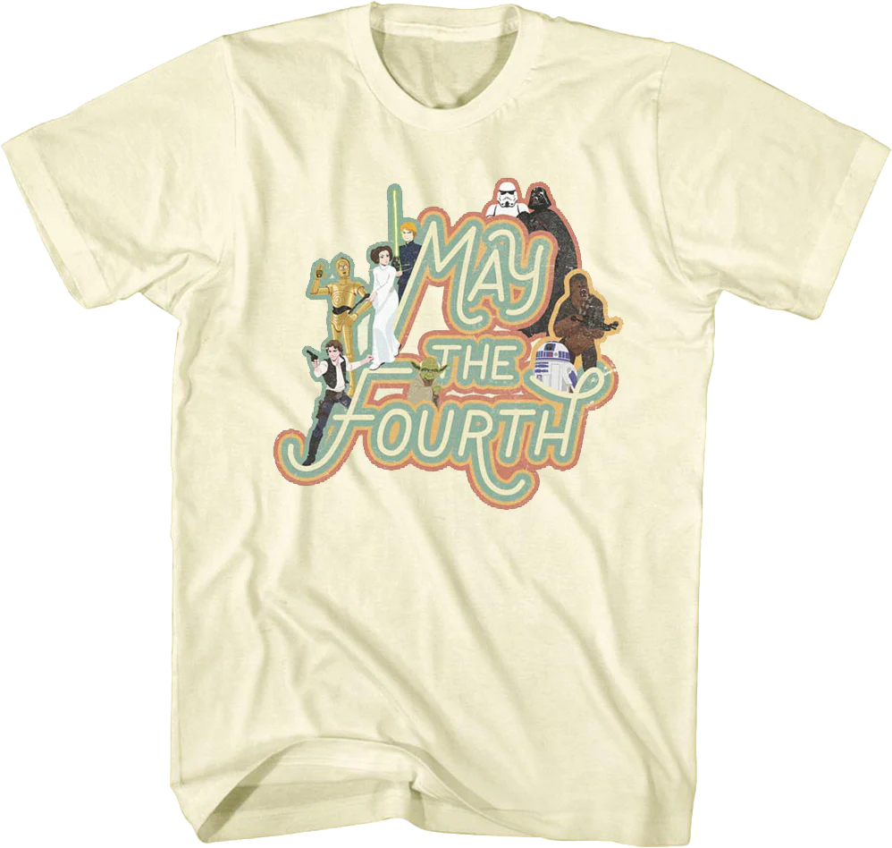 Classic Characters May The Fourth Star Wars T-Shirt