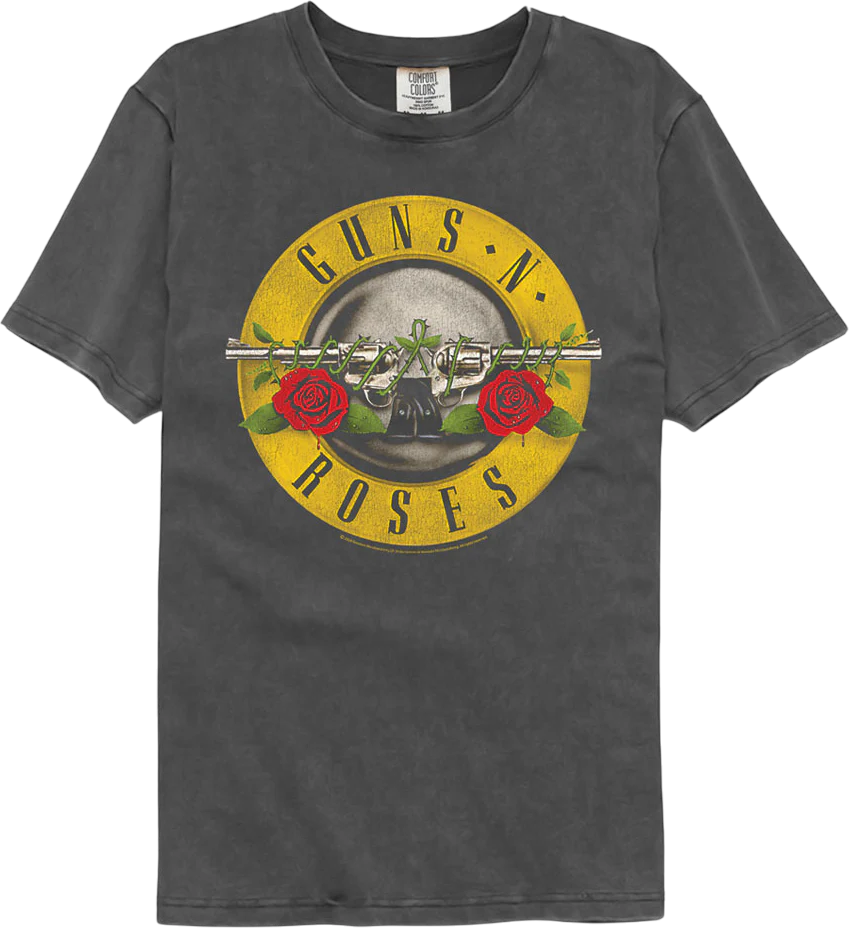 Classic Logo Guns N' Roses Comfort Colors Brand T-Shirt