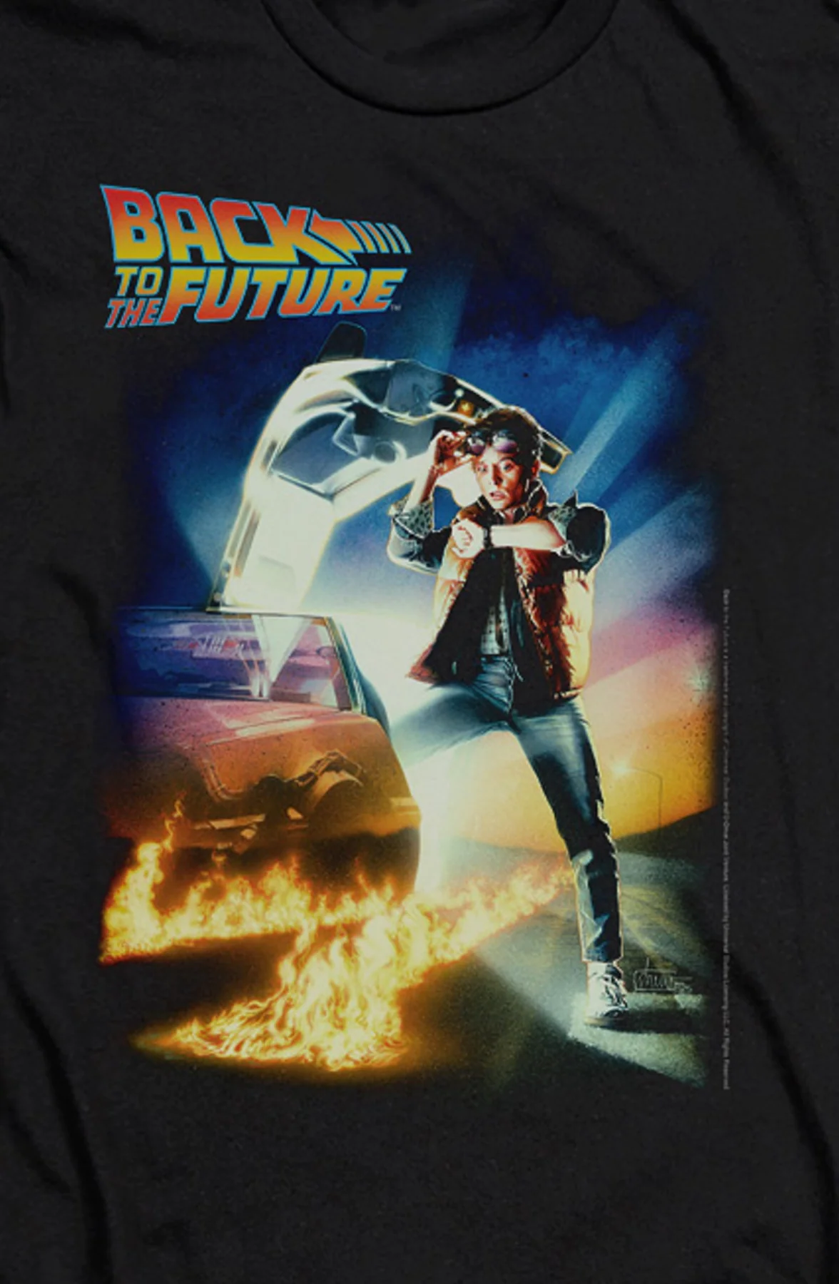 Classic Movie Poster Back To The Future T-Shirt - Image 2