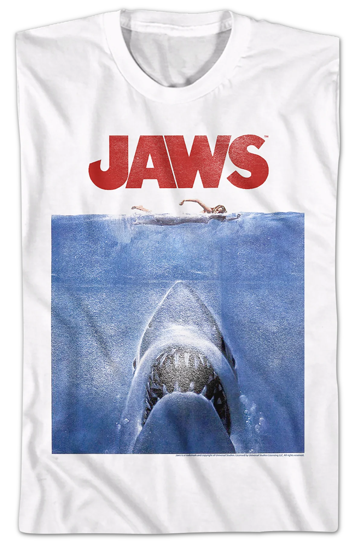 Classic Poster Jaws T-Shirt - Image 2