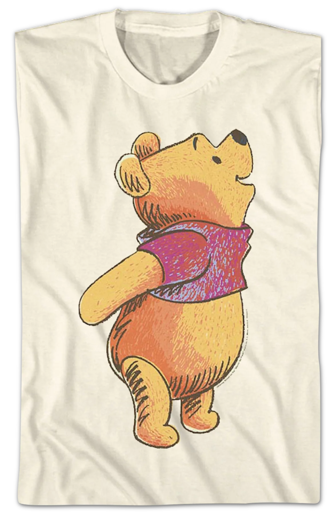 Classic Sketch Winnie The Pooh T-Shirt - Image 2