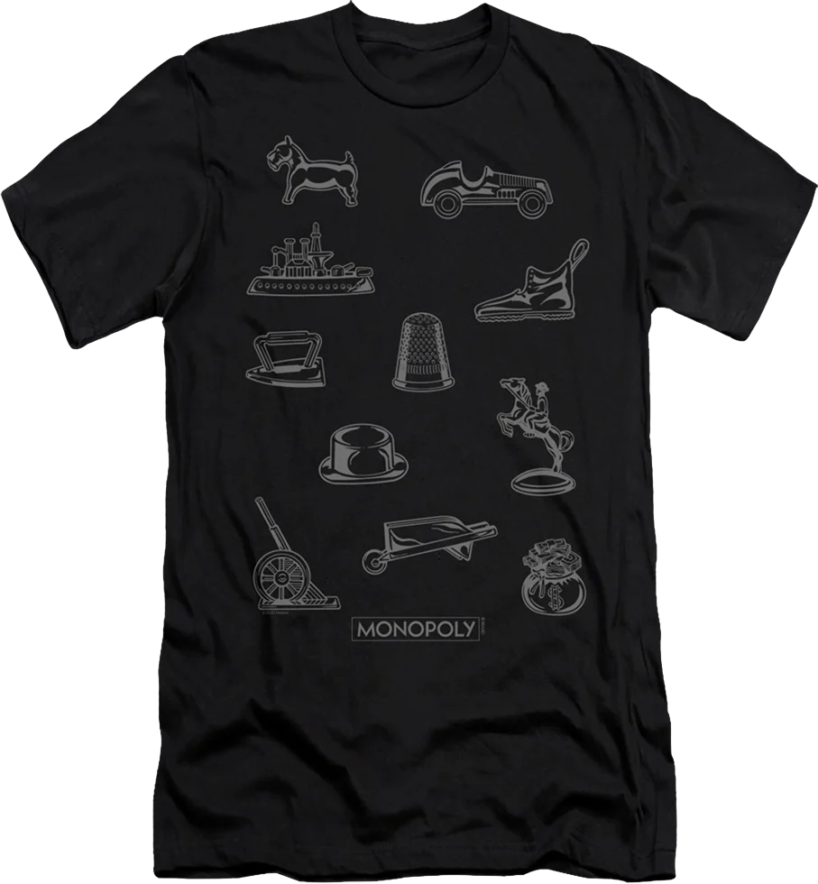 Classic Tokens Monopoly T-Shirt